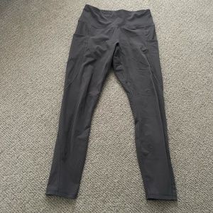 Lingswallow High Waisted Workout Leggings in Gray